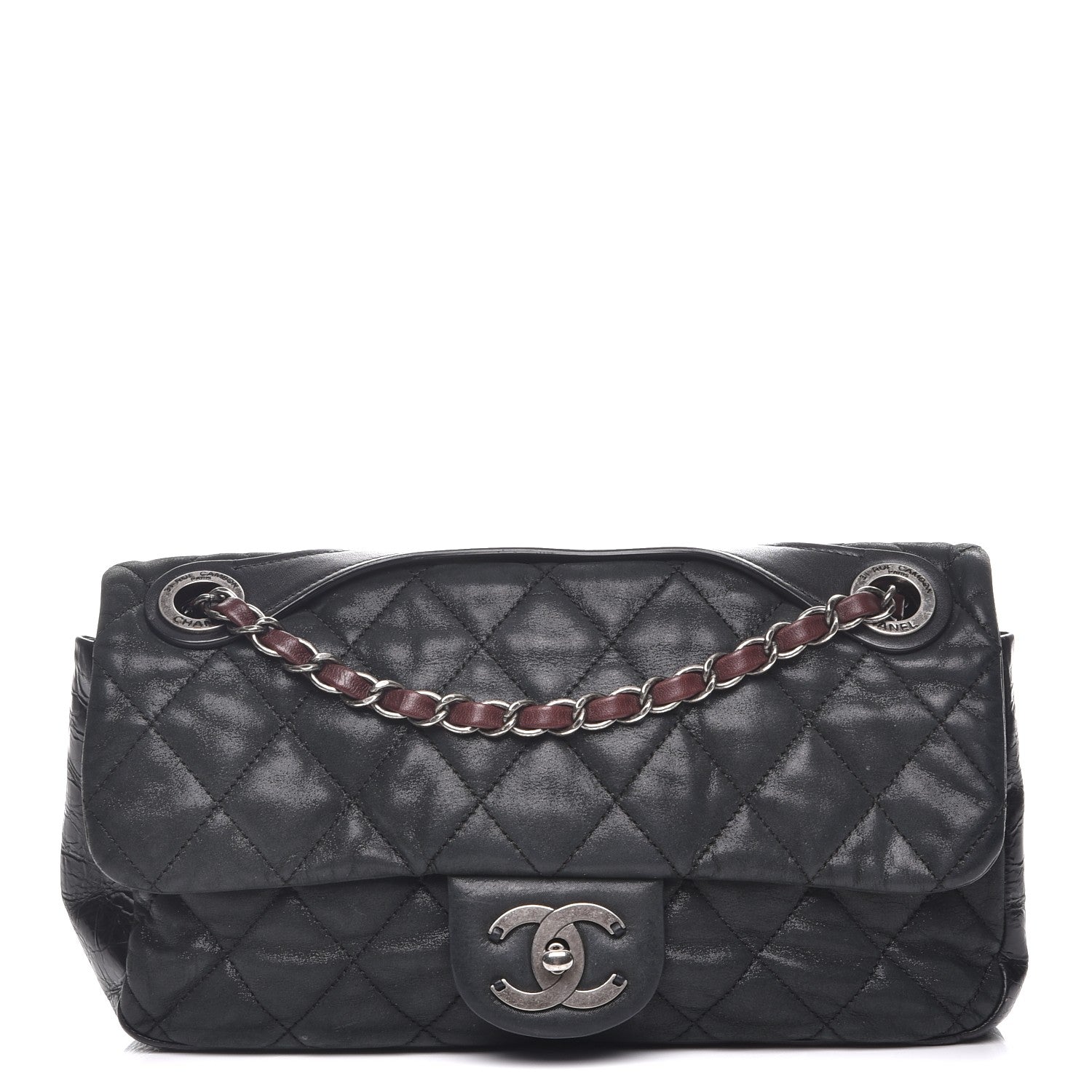 Chanel Iridescent Calfskin Medium In The Mix Flap Black 1 of 9