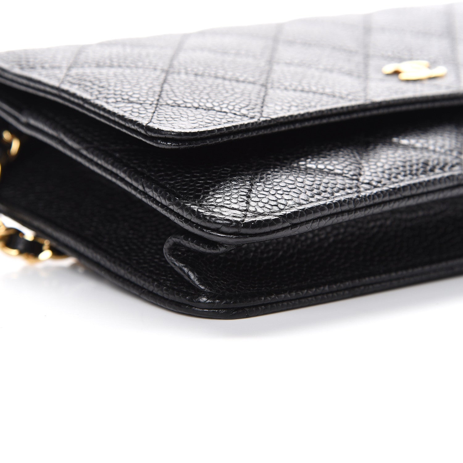 Chanel Caviar Quilted Wallet On Chain WOC Black 10 of 11
