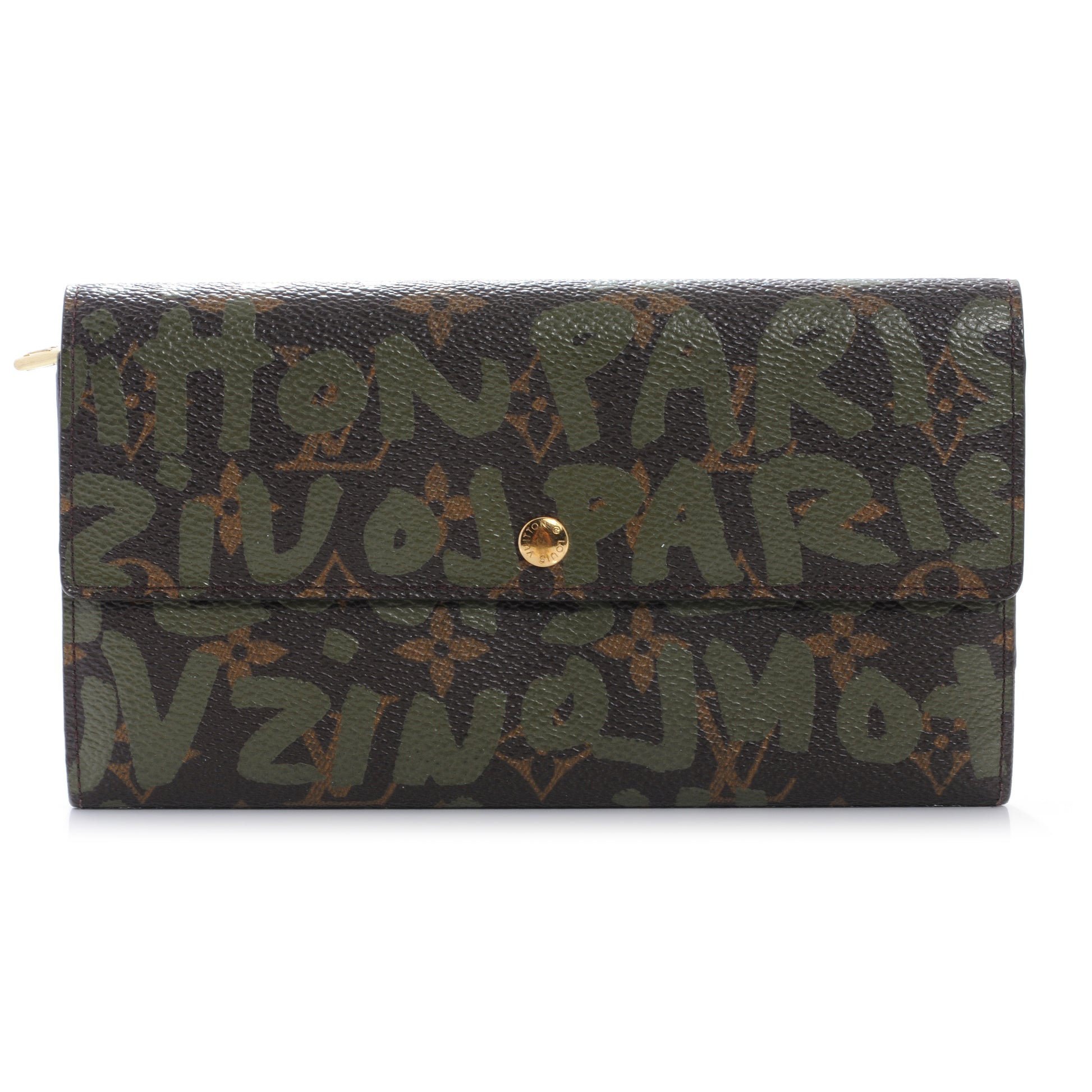 Louis Vuitton Monogram Graffiti Porte-Monnaie Wallet Kaki 1 of 6
