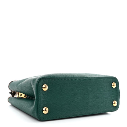 Louis Vuitton Taurillon Snakeskin Capucines BB Emerald 4 of 10