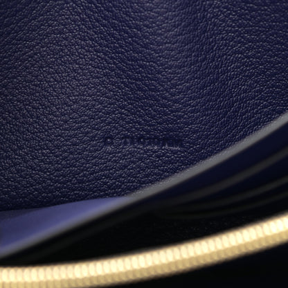 Hermes Chevre Mysore Kelly Longue Wallet Bleu Ecre 7 of 8