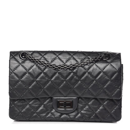 Chanel Aged Calfskin Quilted 2.55 Reissue 225 Flap So Black 1 of 13