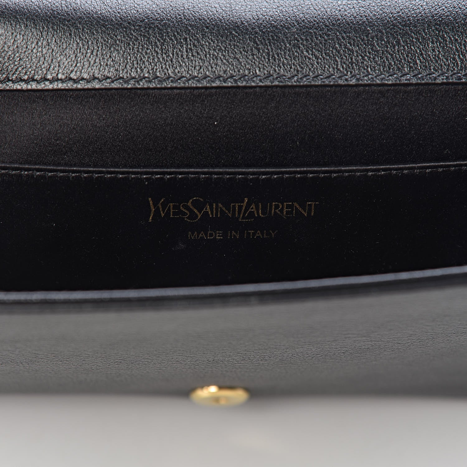 Saint Laurent Calfskin Monogram Large Belle De Jour Clutch Black 6 of 9