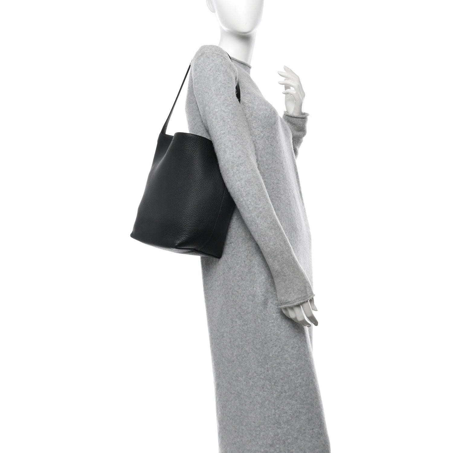The Row Grained Calfskin Medium N/S Park Tote Black 2 of 11