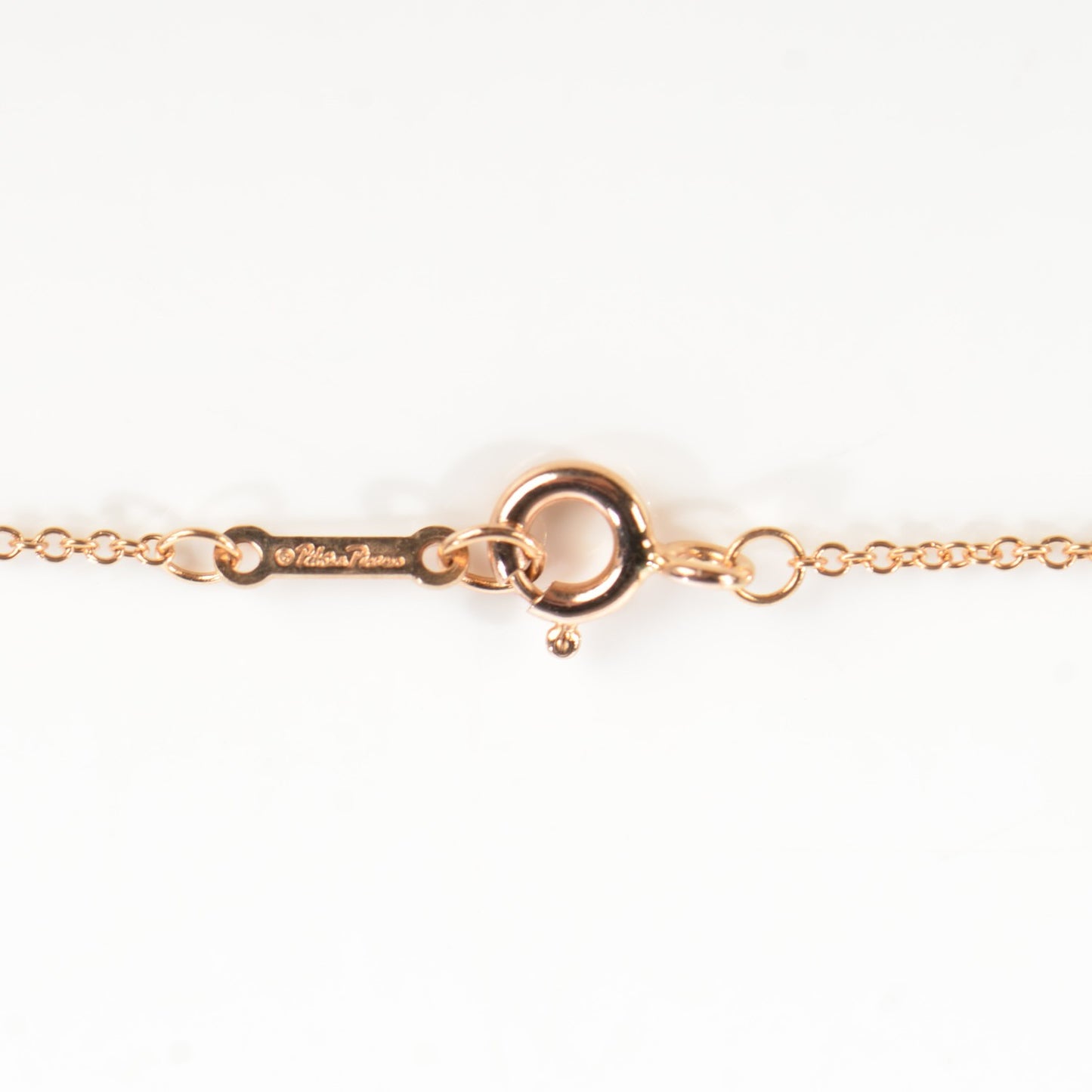 18K Rose Gold Diamond Paloma Picasso Love Pendant Necklace