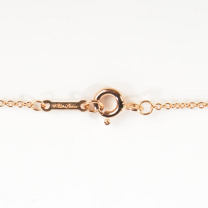 Tiffany 18K Rose Gold Diamond Paloma Picasso Love Pendant Necklace 3 of 4