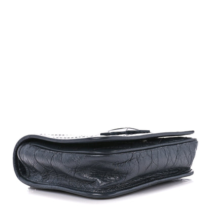 Saint Laurent Crinkled Calfskin Matelasse Monogram Niki Chain Wallet Fog 4 of 10