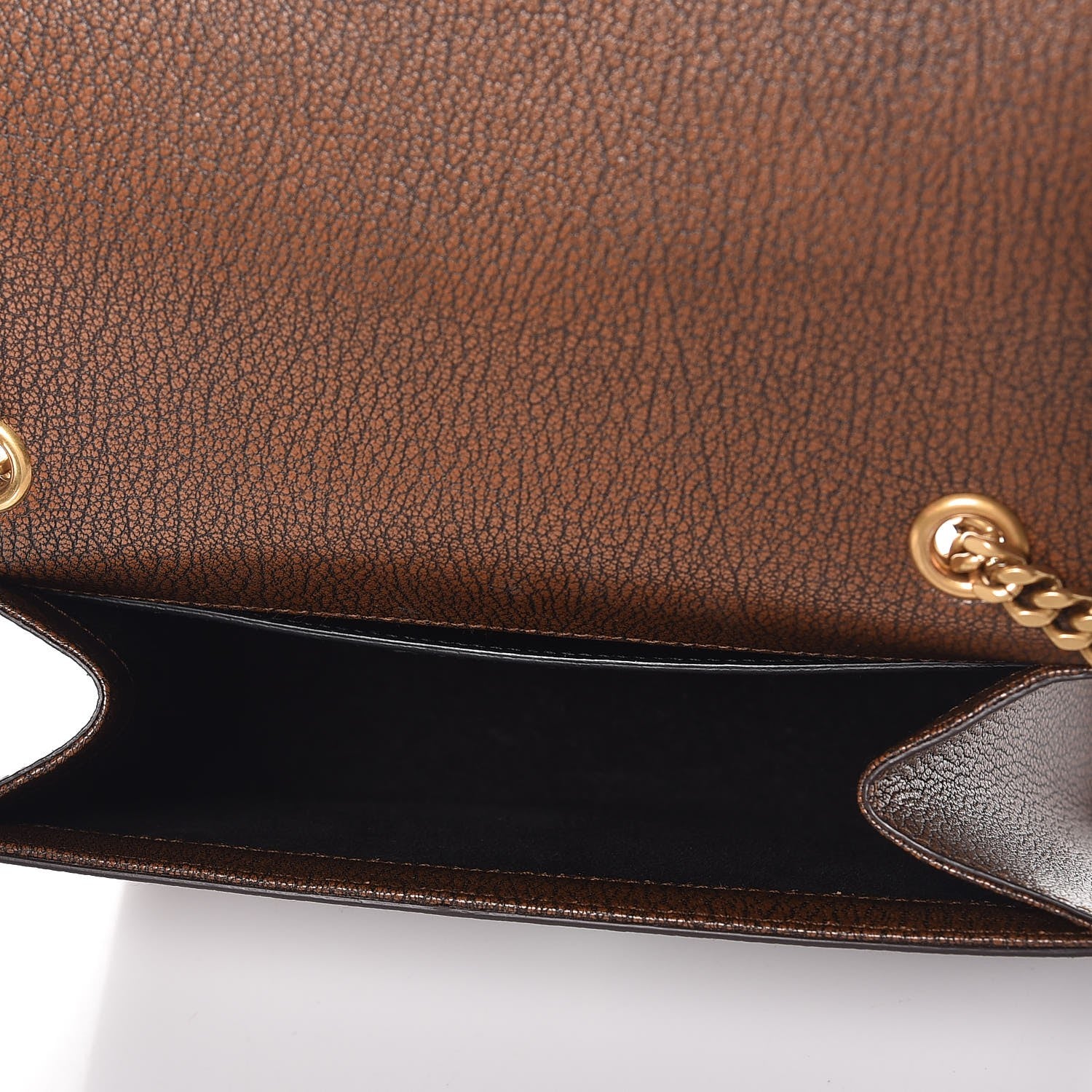 Saint Laurent Calfskin Studded Small Monogram Kate Satchel Brown 5 of 7