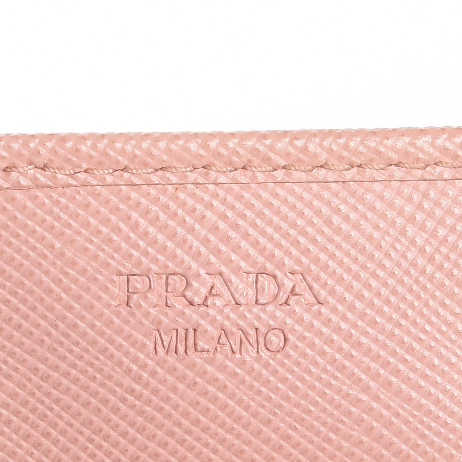 Prada Saffiano Metal Flap Card Holder Orchidea 5 of 9