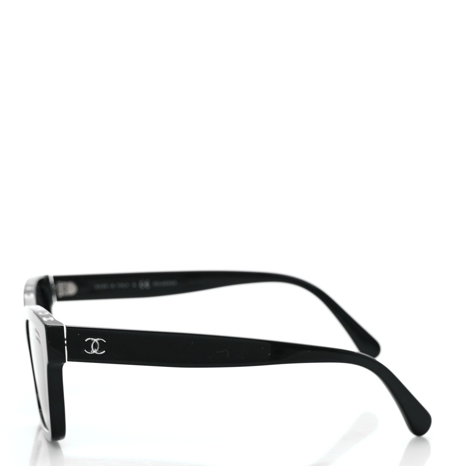 Chanel Acetate Square Sunglasses 5417 Black 3 of 8