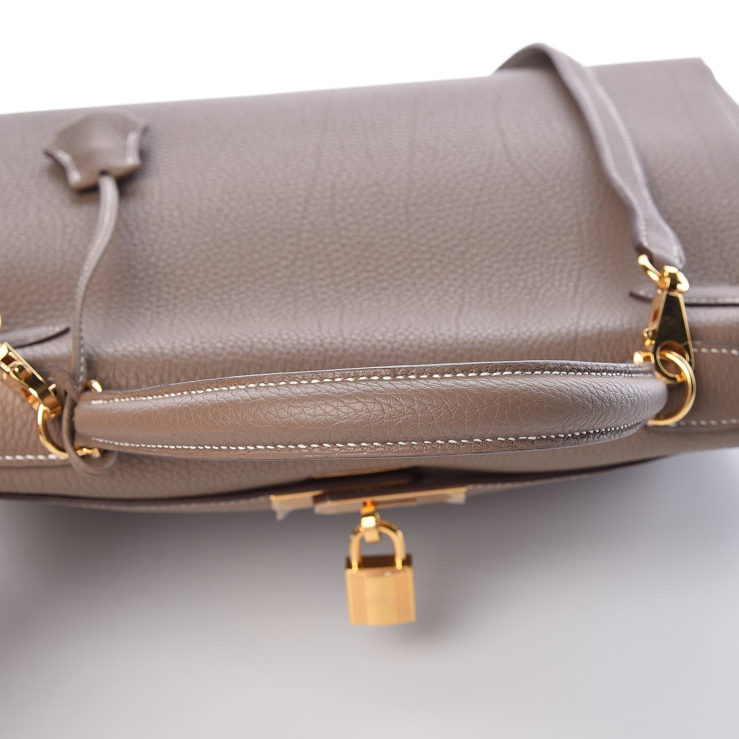 Hermes Togo Kelly Retourne 32 Etoupe 7 of 36