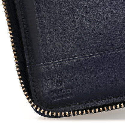 Gucci Patent Medium Soho Zip Around Wallet Navy 6 of 10