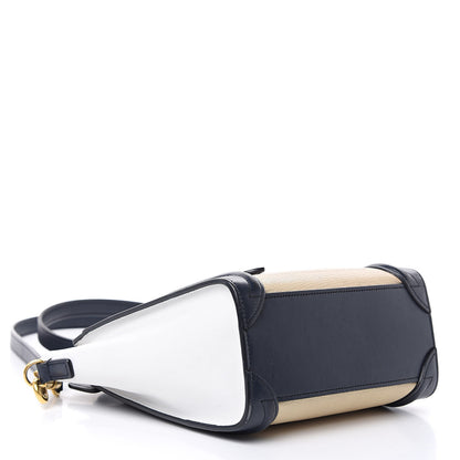 Celine Drummed Calfskin Nano Tri-Color Luggage Firefly 4 of 18