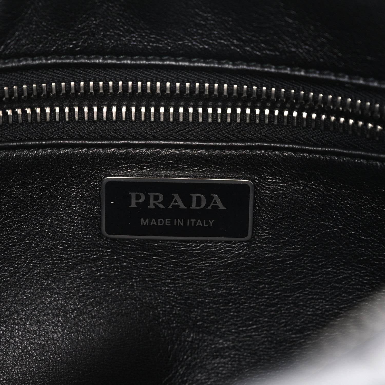 Prada Nappa Antique Medium Re-Edition 2001 Two Handle Bag Black 6 of 10
