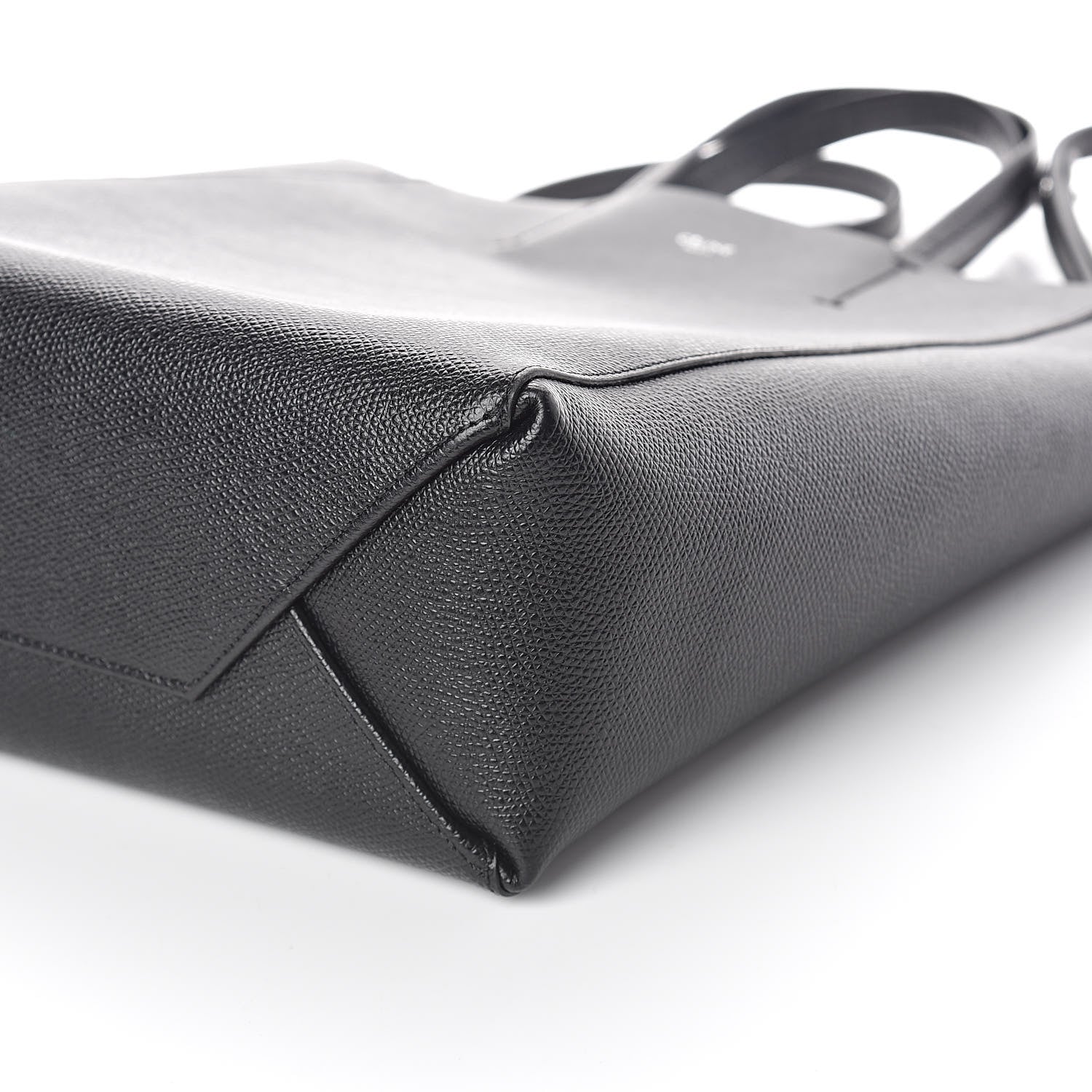 Celine Grained Calfskin Small Vertical Cabas Black 9 of 9