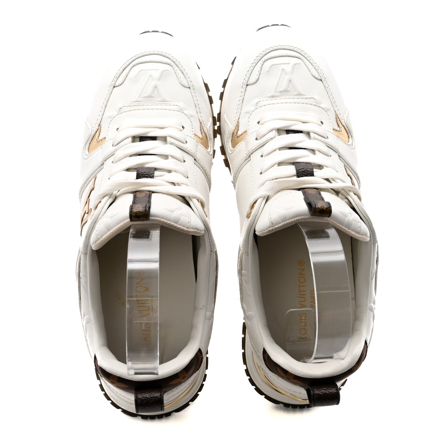 Calfskin Run Away Sneakers 35 White