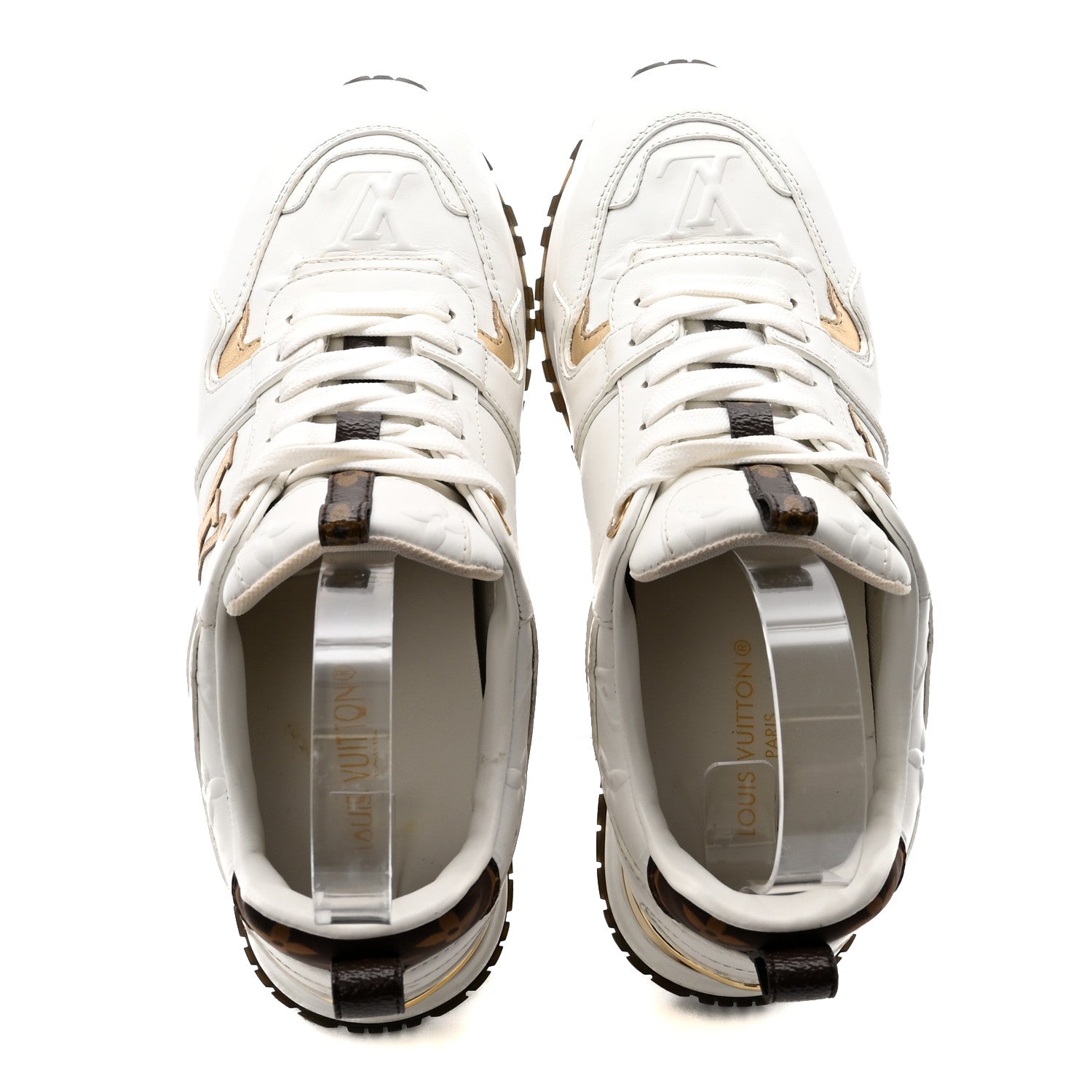 Louis Vuitton Calfskin Run Away Sneakers 35 White 2 of 9