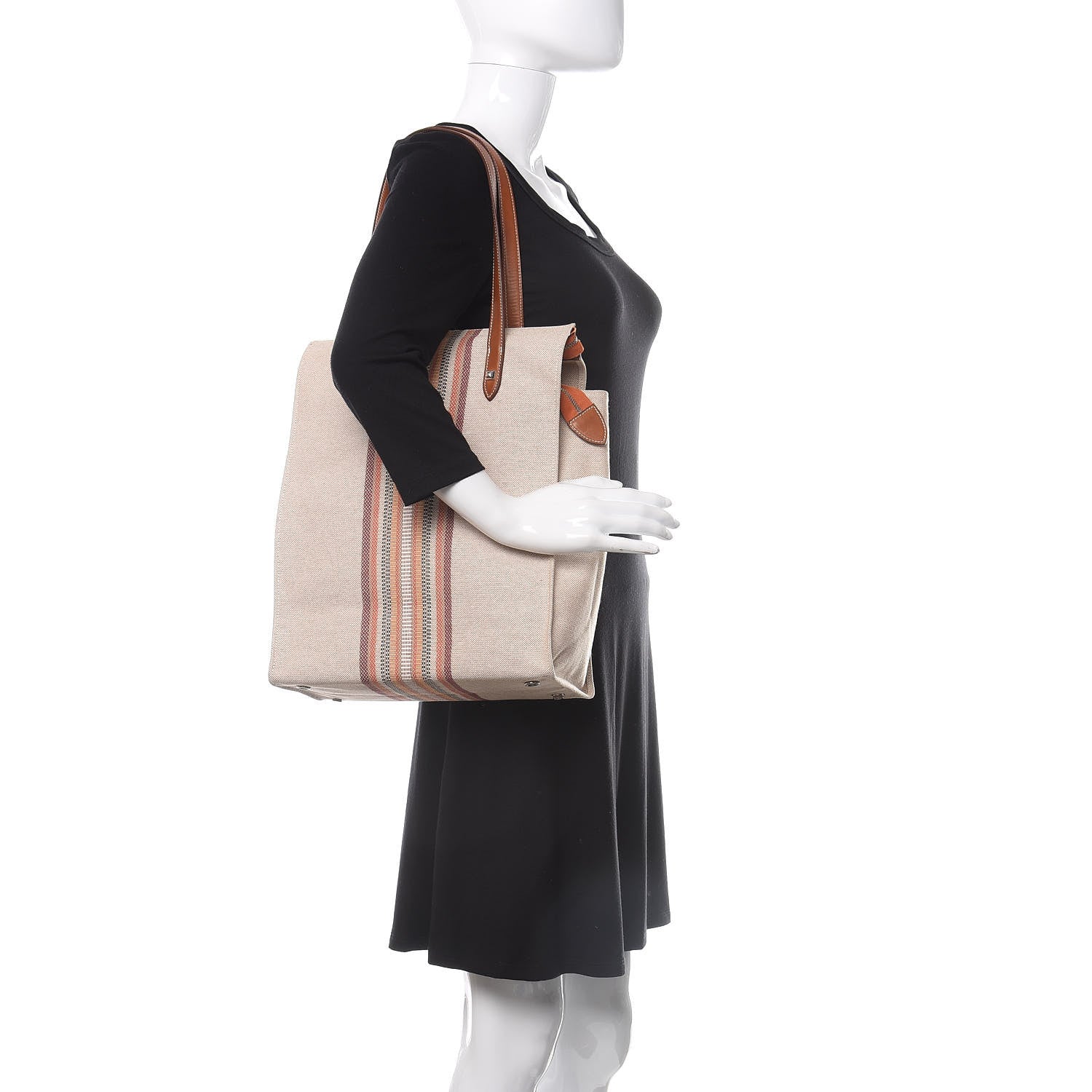 Hermes Toile Mira Ganges Tote Natural Multicolor 2 of 17