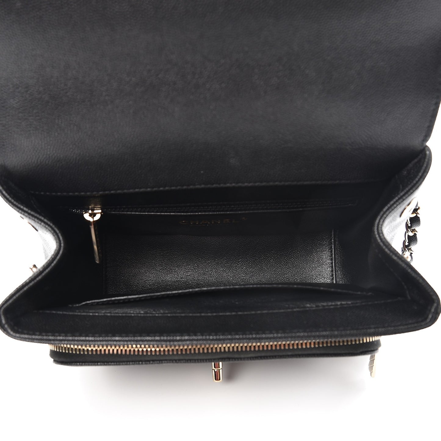 Caviar Quilted Small Business Affinity Flap Black