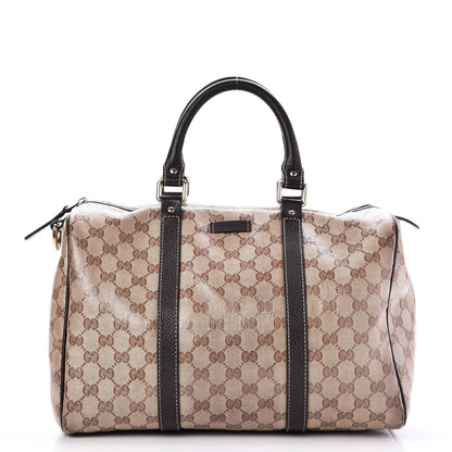 Gucci Crystal Monogram Medium Joy Boston Dark Brown 1 of 7