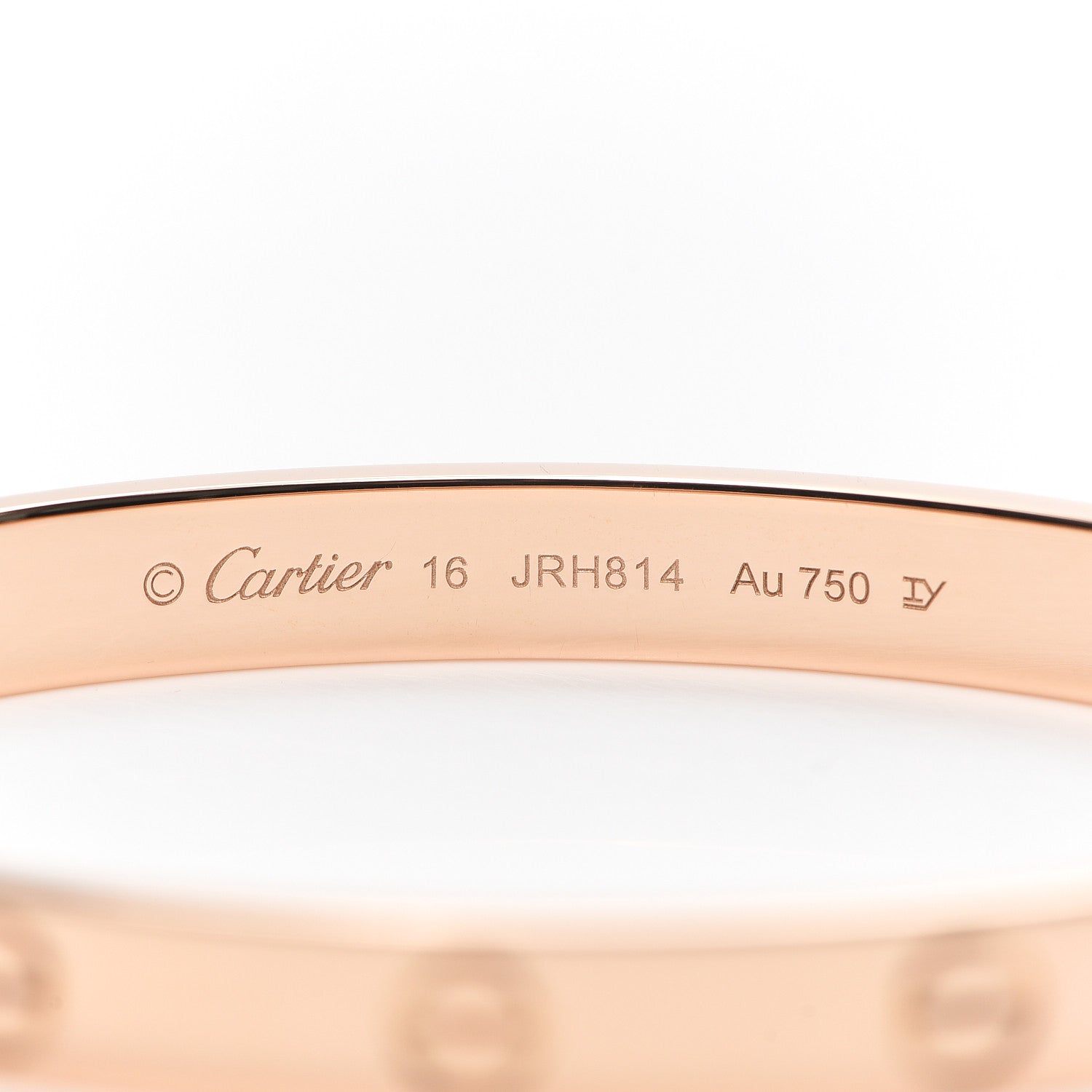 Cartier 18K Pink Gold LOVE Bracelet 16 5 of 7