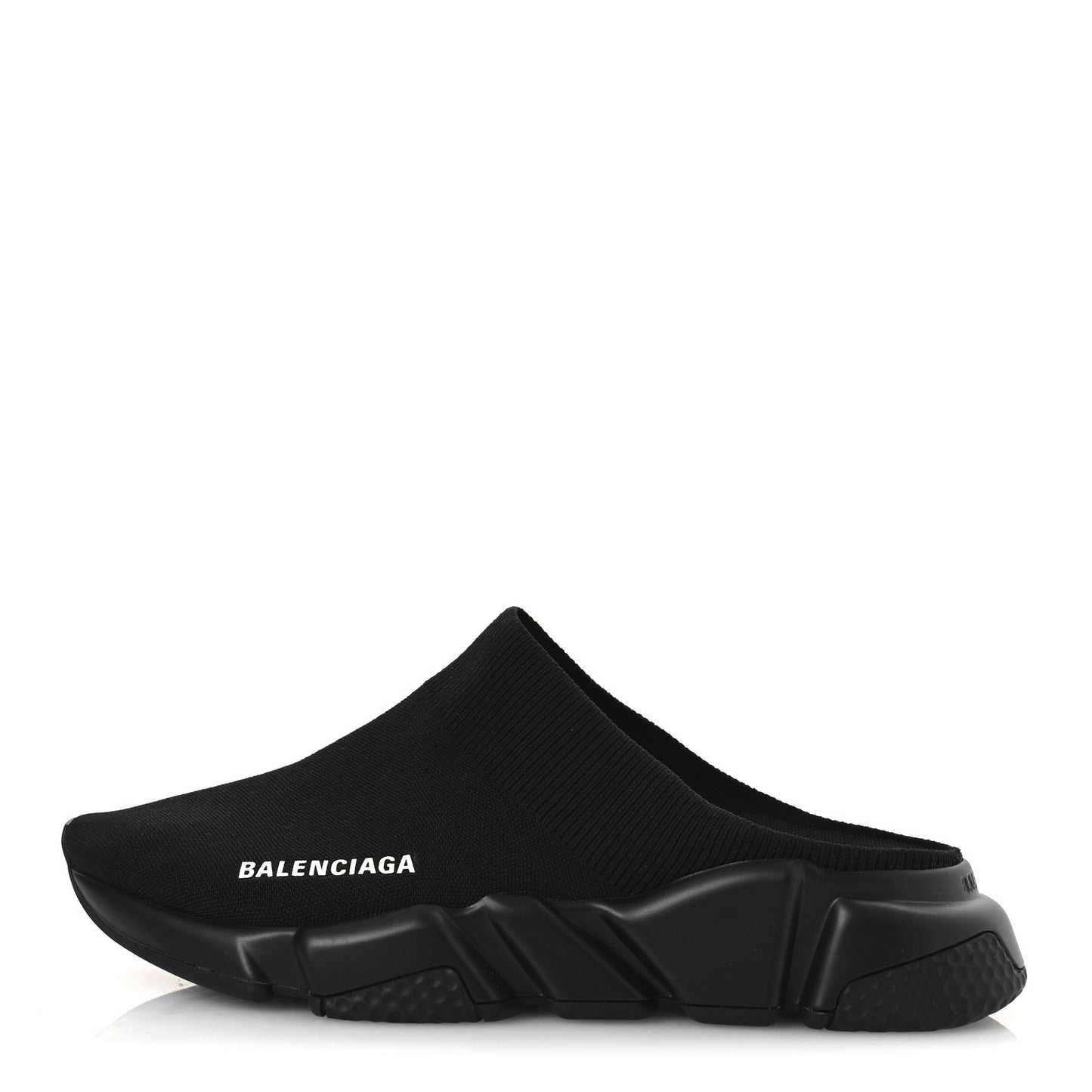Neoprene Knit Womens Speed Sneakers Mules 38 Black