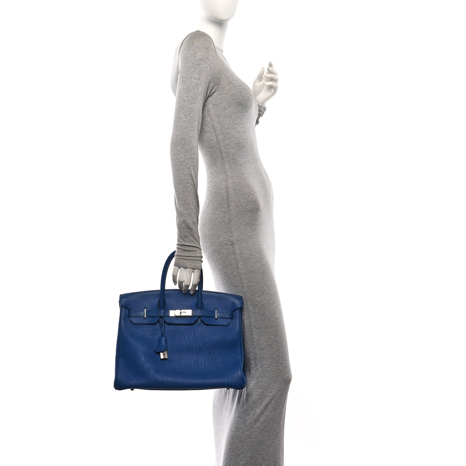 Hermes Togo Birkin 35 Bleu Thalassa 2 of 19