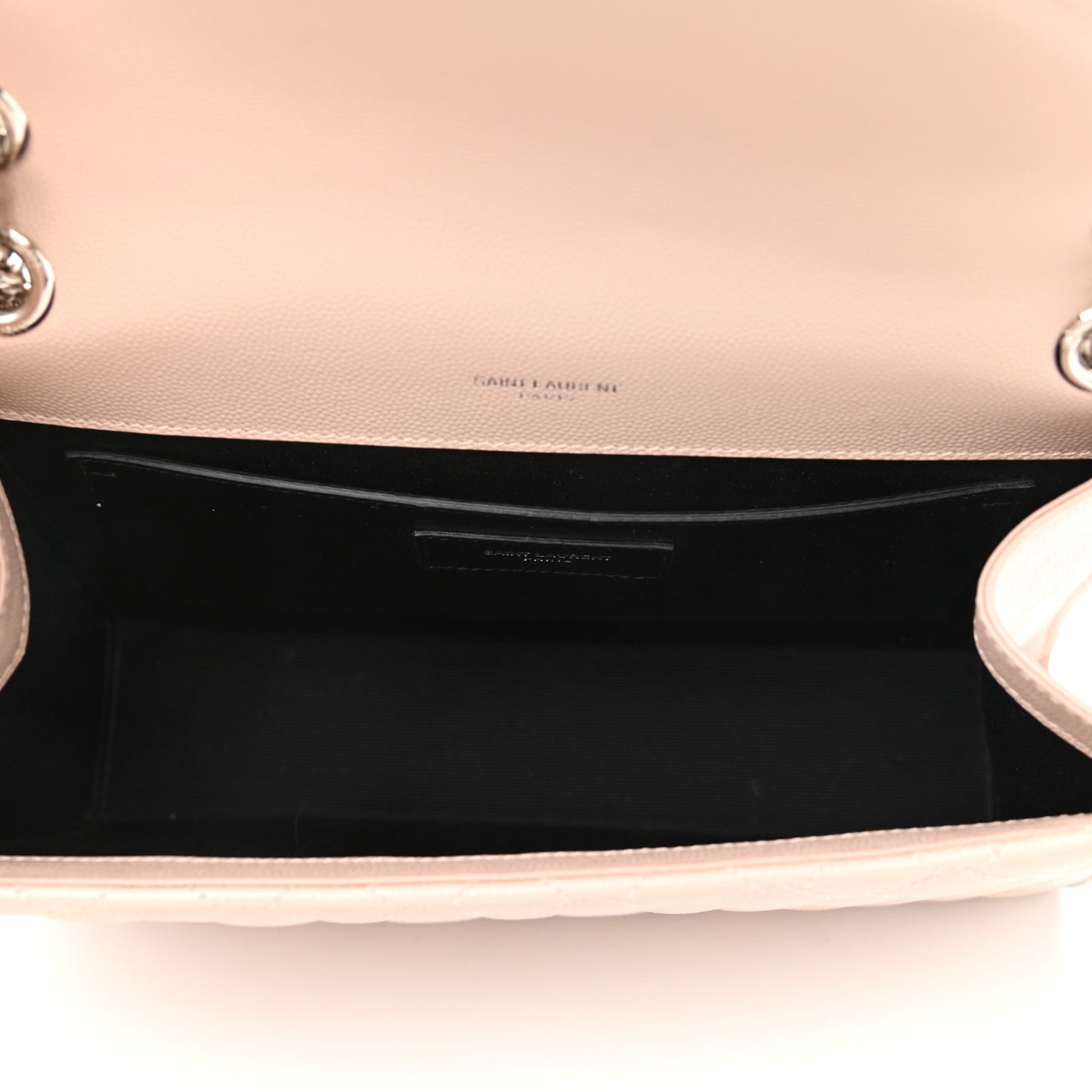 Grain De Poudre Textured Mixed Matelasse Medium Triquilt Monogram Satchel Marble Pink