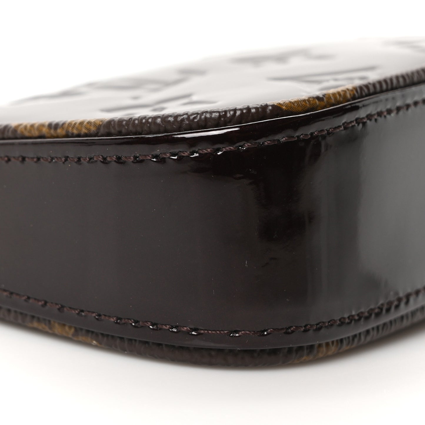 Vernis Monogram Mini Pochette Accessories Amarante