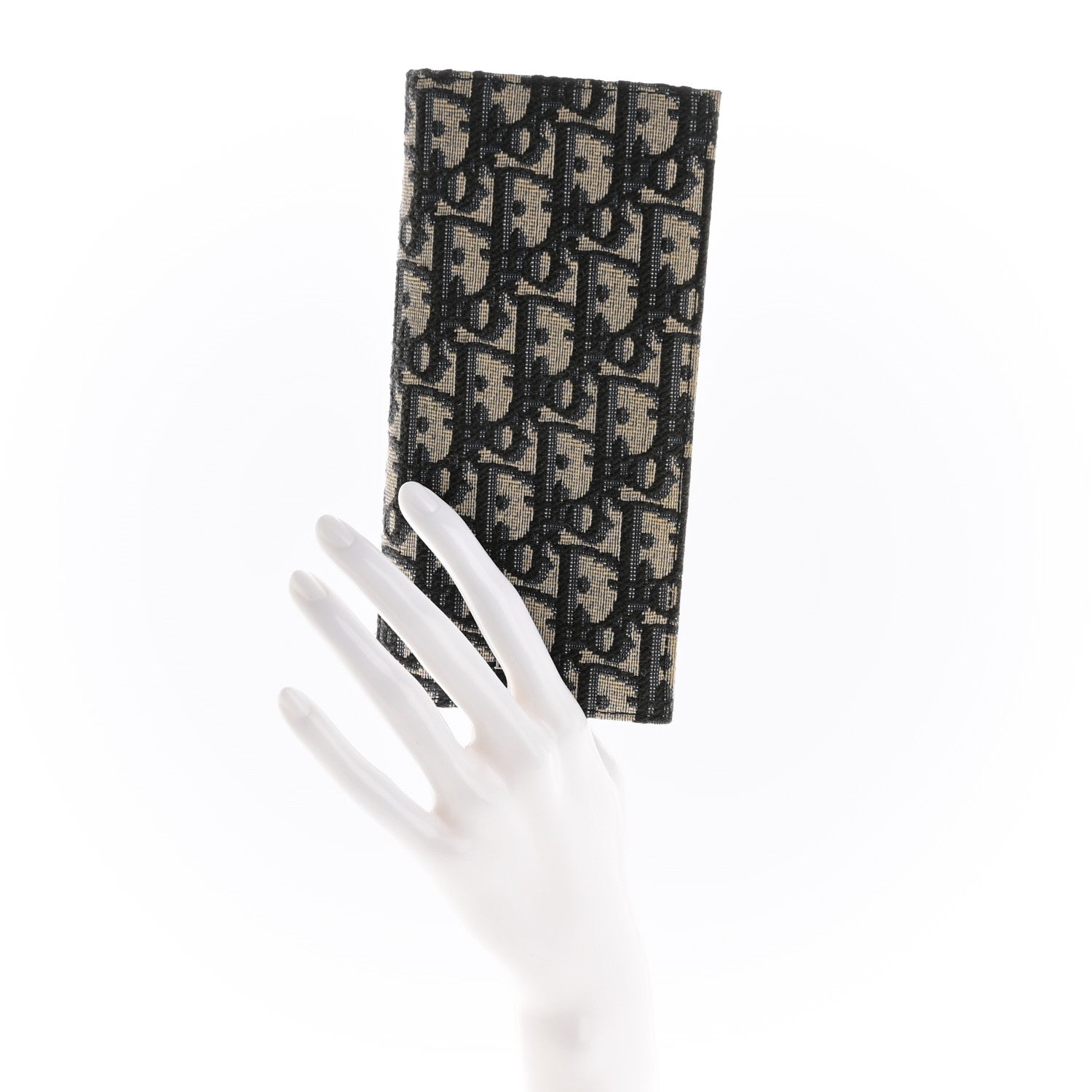 Christian Dior Oblique Long Vertical Wallet Blue Multicolor 2 of 8