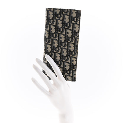Christian Dior Oblique Long Vertical Wallet Blue Multicolor 2 of 8