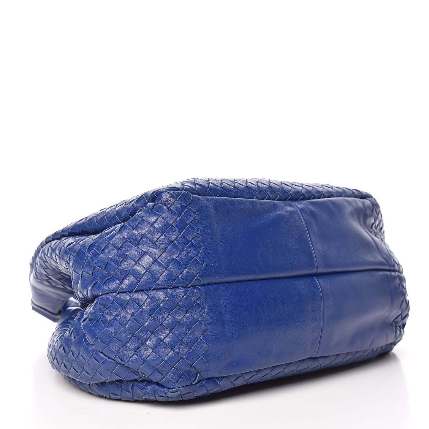 Nappa Intrecciato Medium Campana Hobo Atlantic Blue
