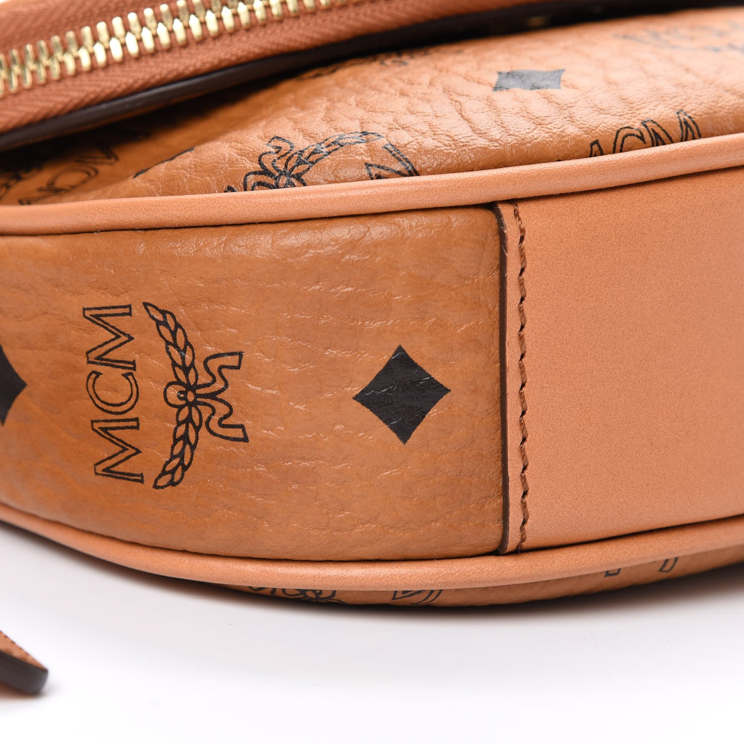MCM Visetos Mini Heritage Crossbody Cognac 9 of 12
