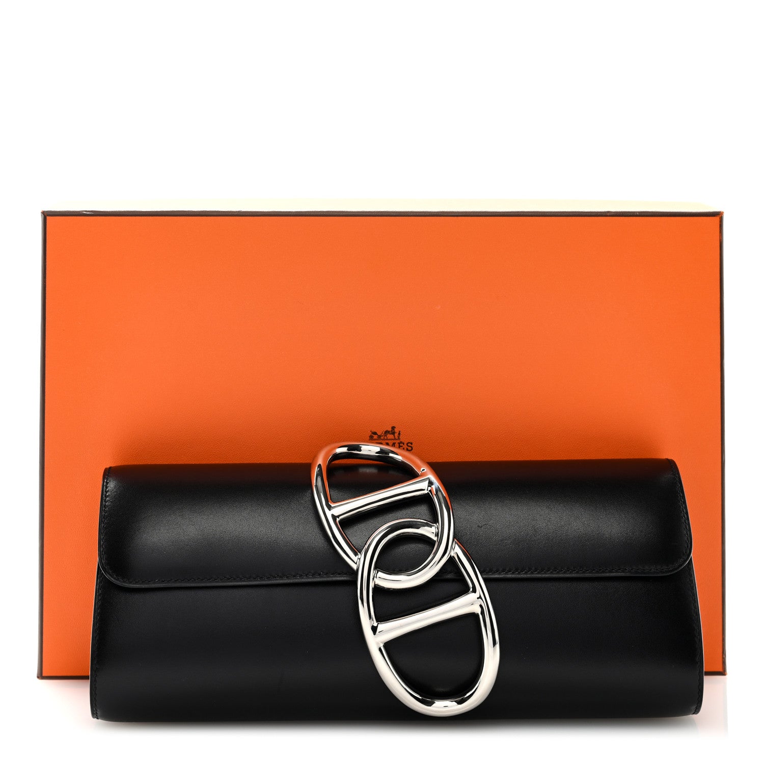 Hermes Tadelakt Egee Clutch Black 7 of 7