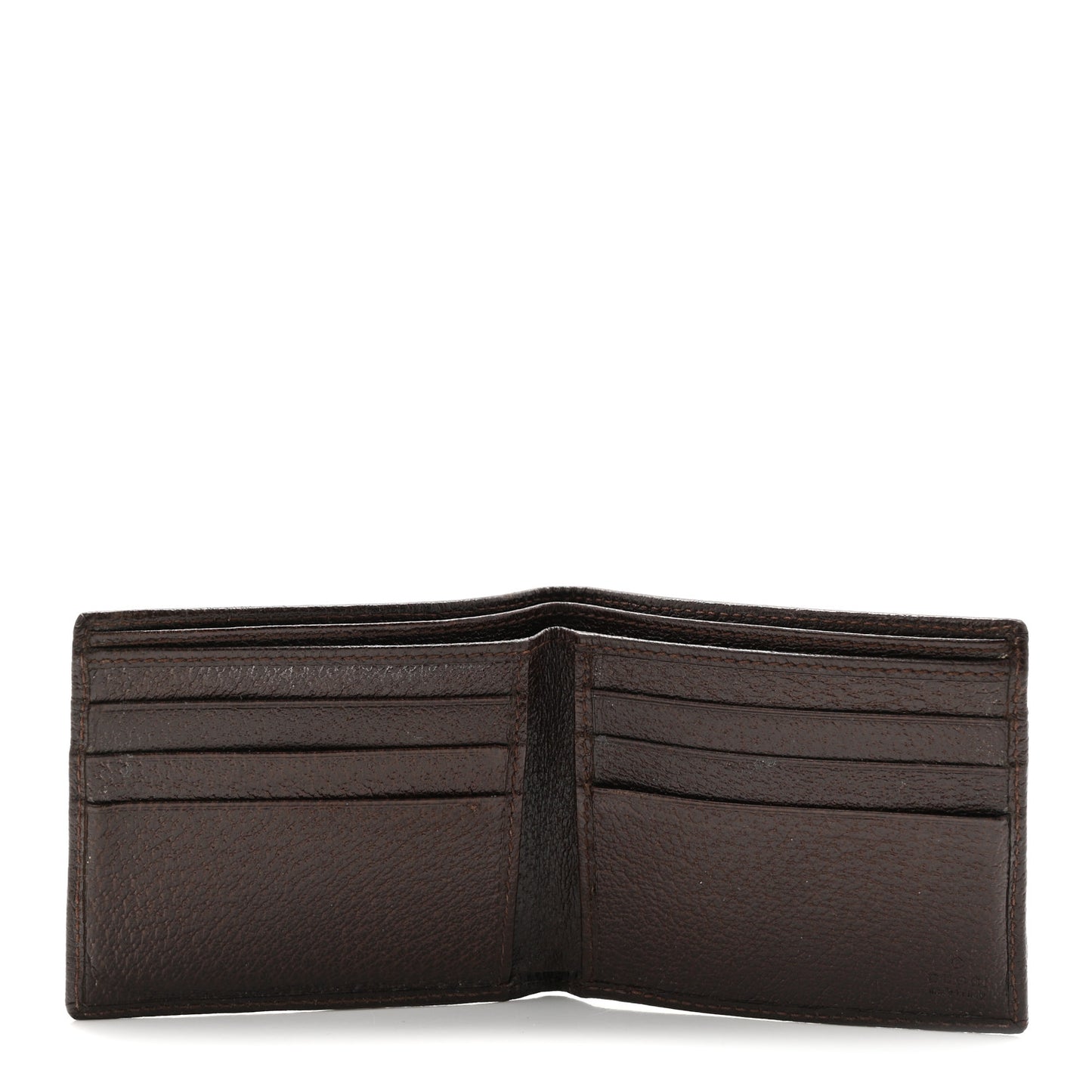 GG Plus Monogram Web Bi-Fold Wallet Dark Brown