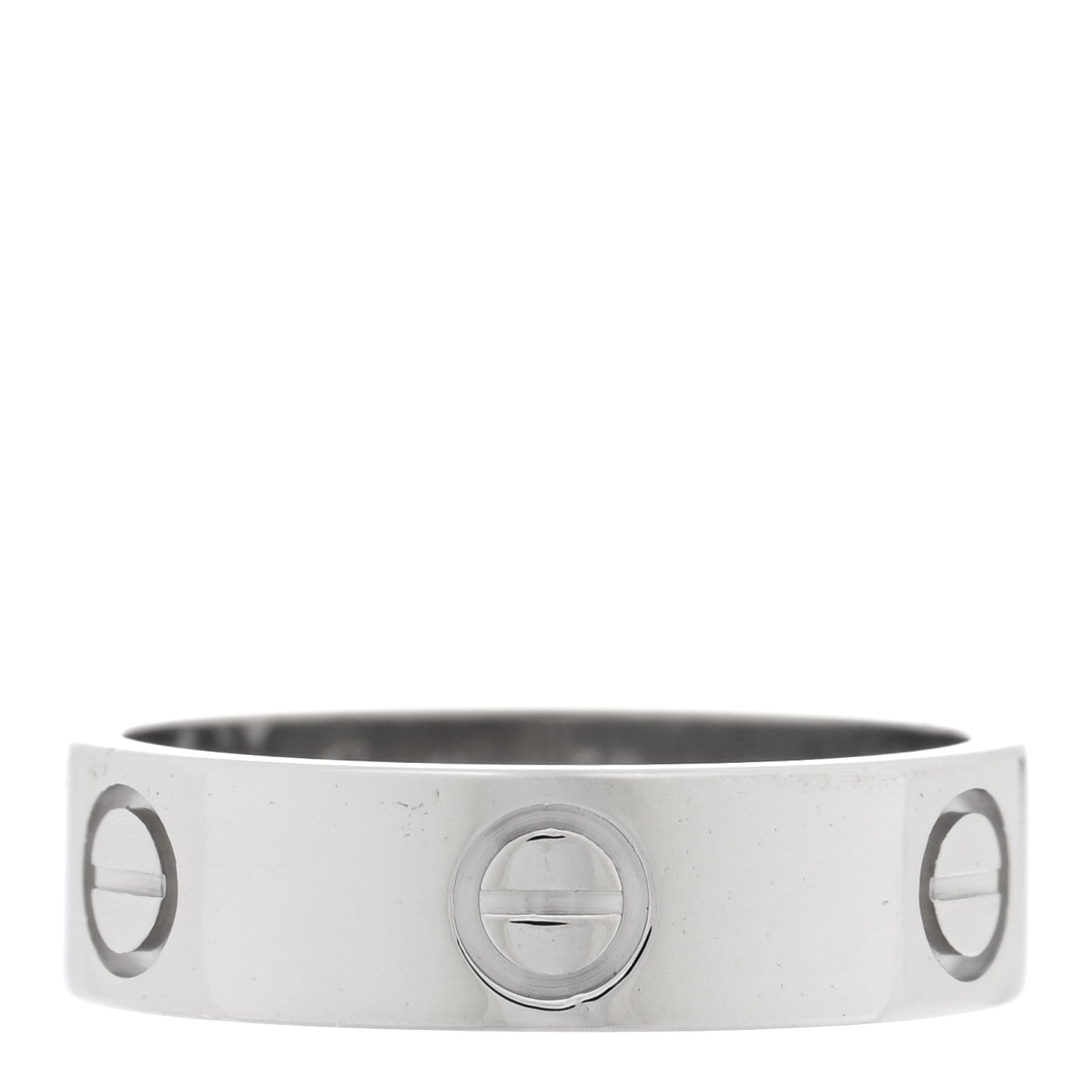 Cartier Platinum 5.5mm LOVE Ring 56 7.5 1 of 4