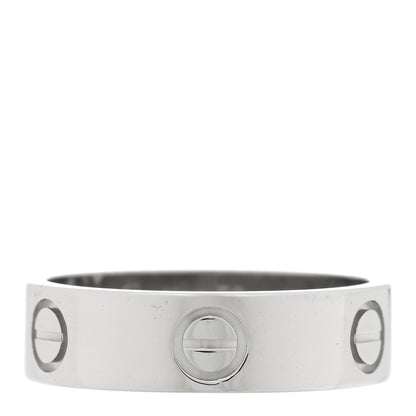 Cartier Platinum 5.5mm LOVE Ring 56 7.5 1 of 4