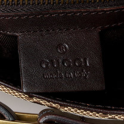 Gucci Monogram Small Bucket Tote Dark Brown 6 of 10