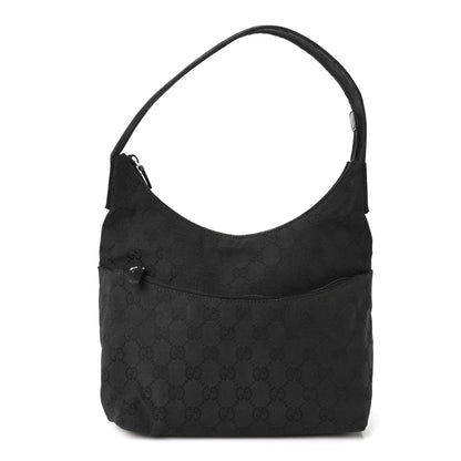 Gucci Nylon Monogram Small Hobo Black 1 of 10