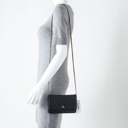 Chanel Caviar Quilted Wallet On Chain WOC Black 2 of 11