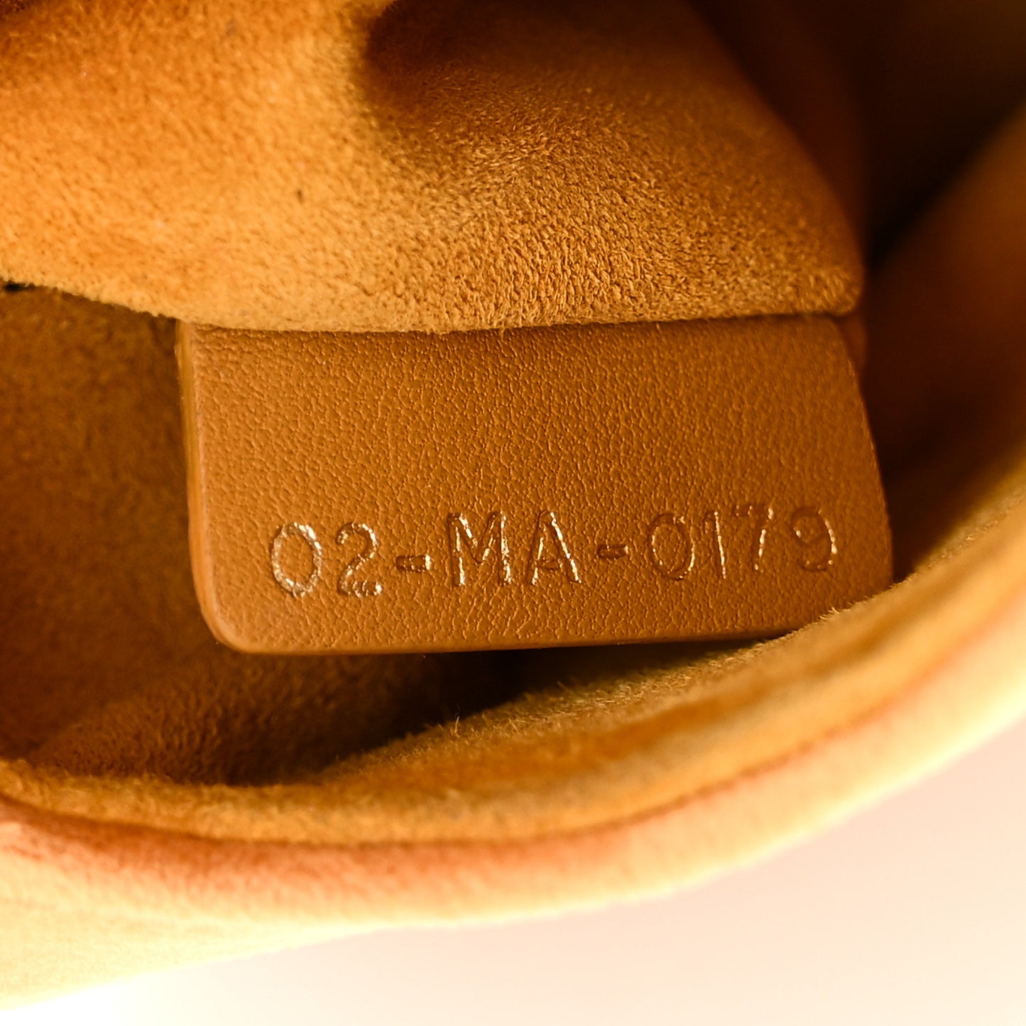 Velvet Crystal Mini Saddle Bag Tan