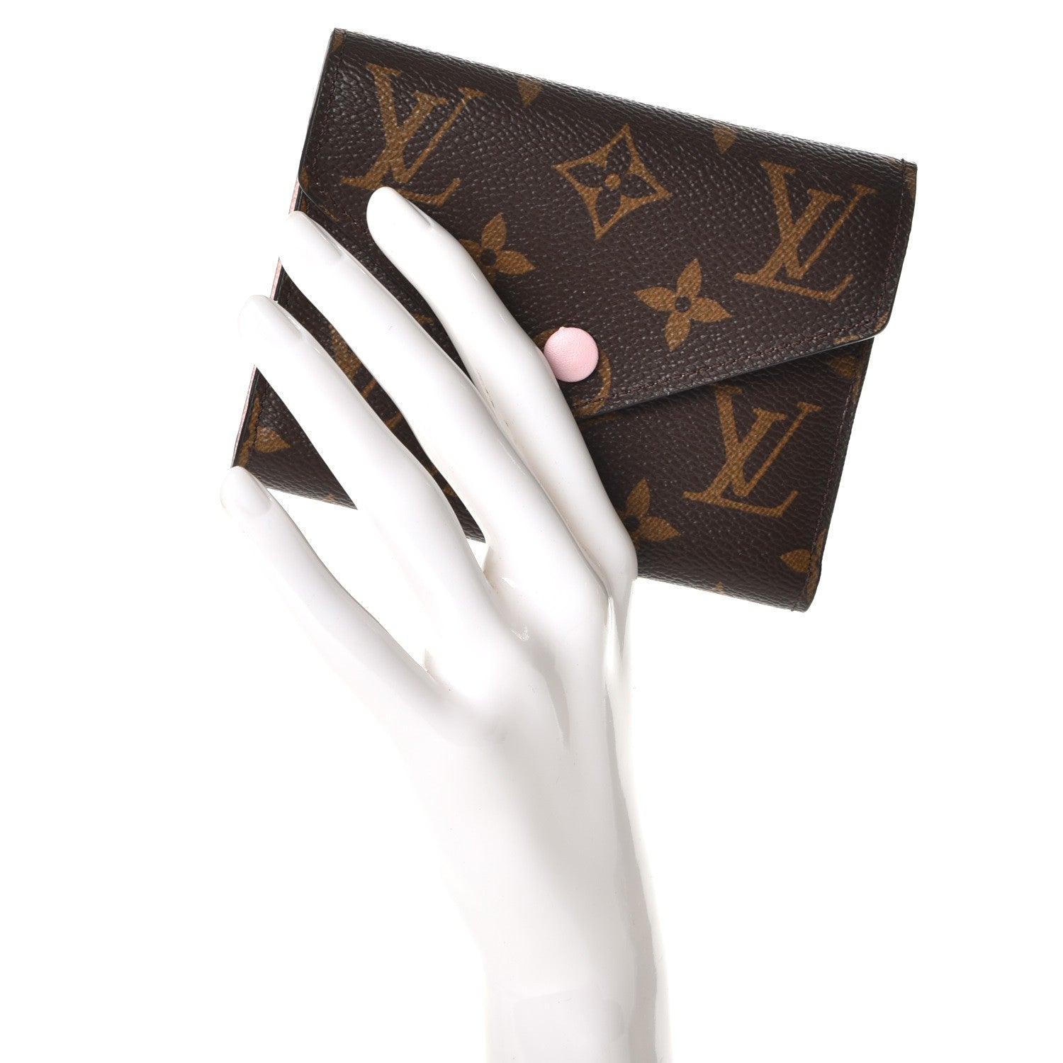 Louis Vuitton Monogram Victorine Wallet Rose Ballerine 2 of 7