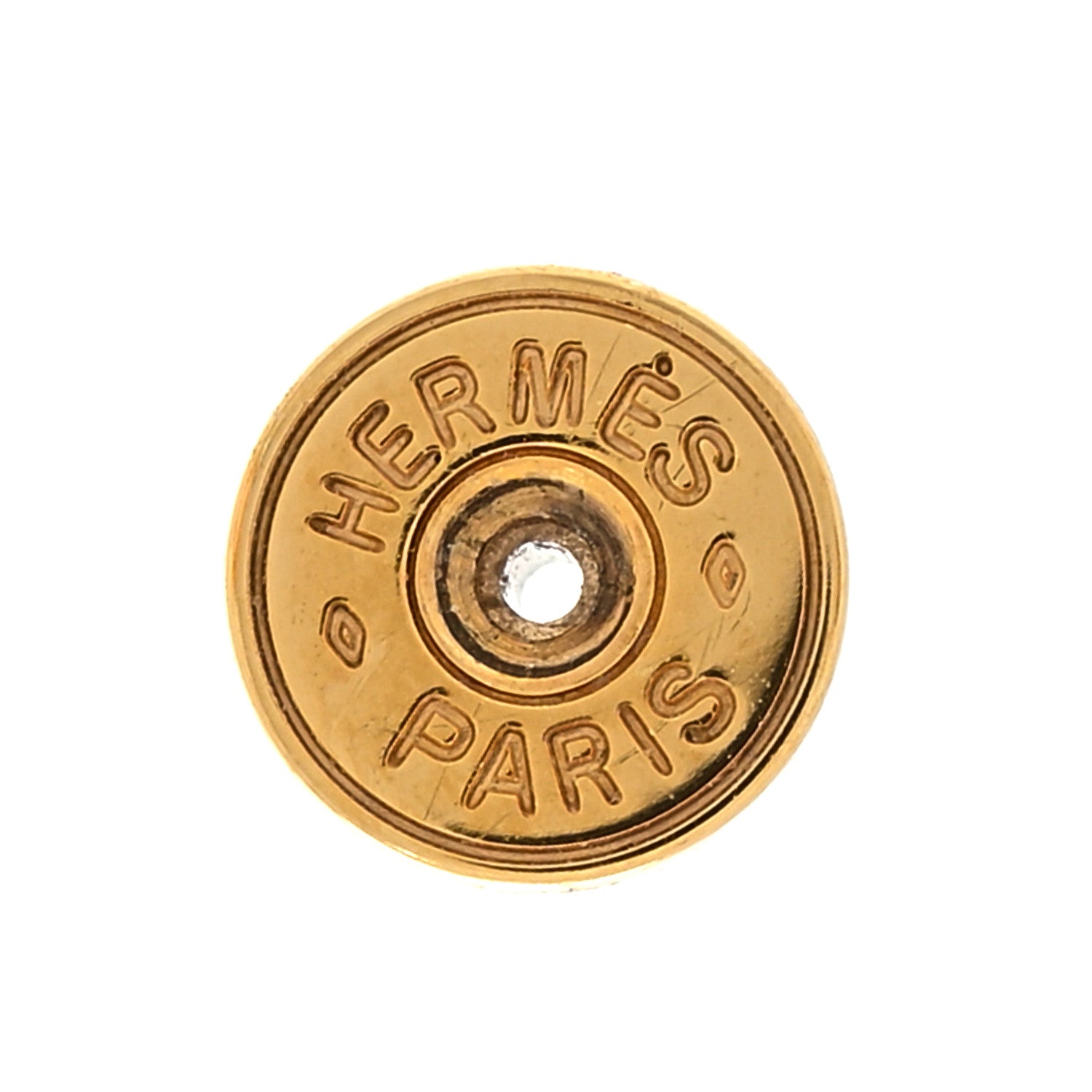 Hermes Gold Lacquered Mini Pop H Earrings Black 4 of 4