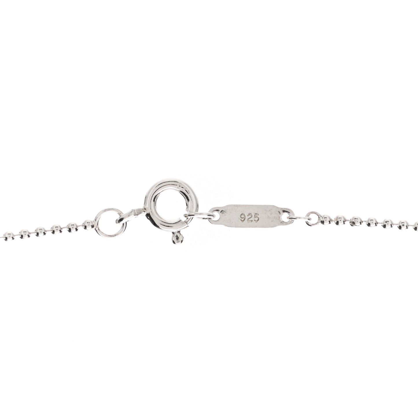 Sterling Silver Letter M Disc Pendant Necklace