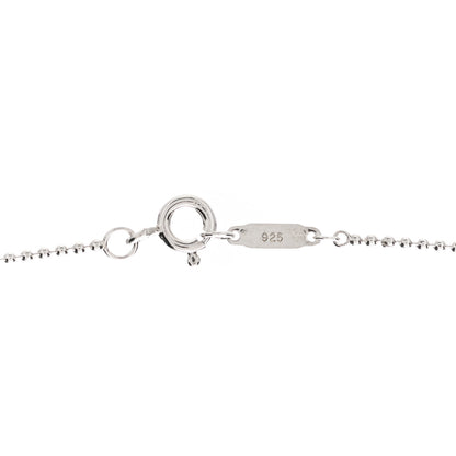 Tiffany Sterling Silver Letter M Disc Pendant Necklace 5 of 5