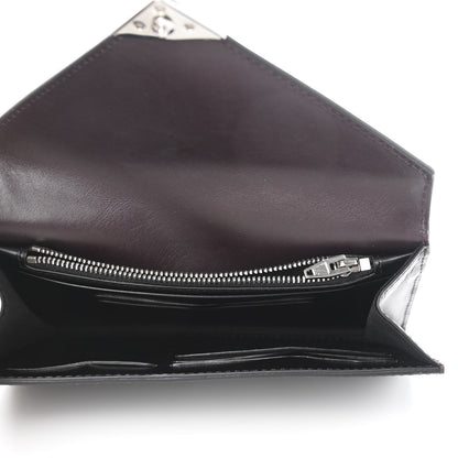 Alexander Wang Calfskin Prisma Skeletal Envelope Wallet Oxblood 5 of 9