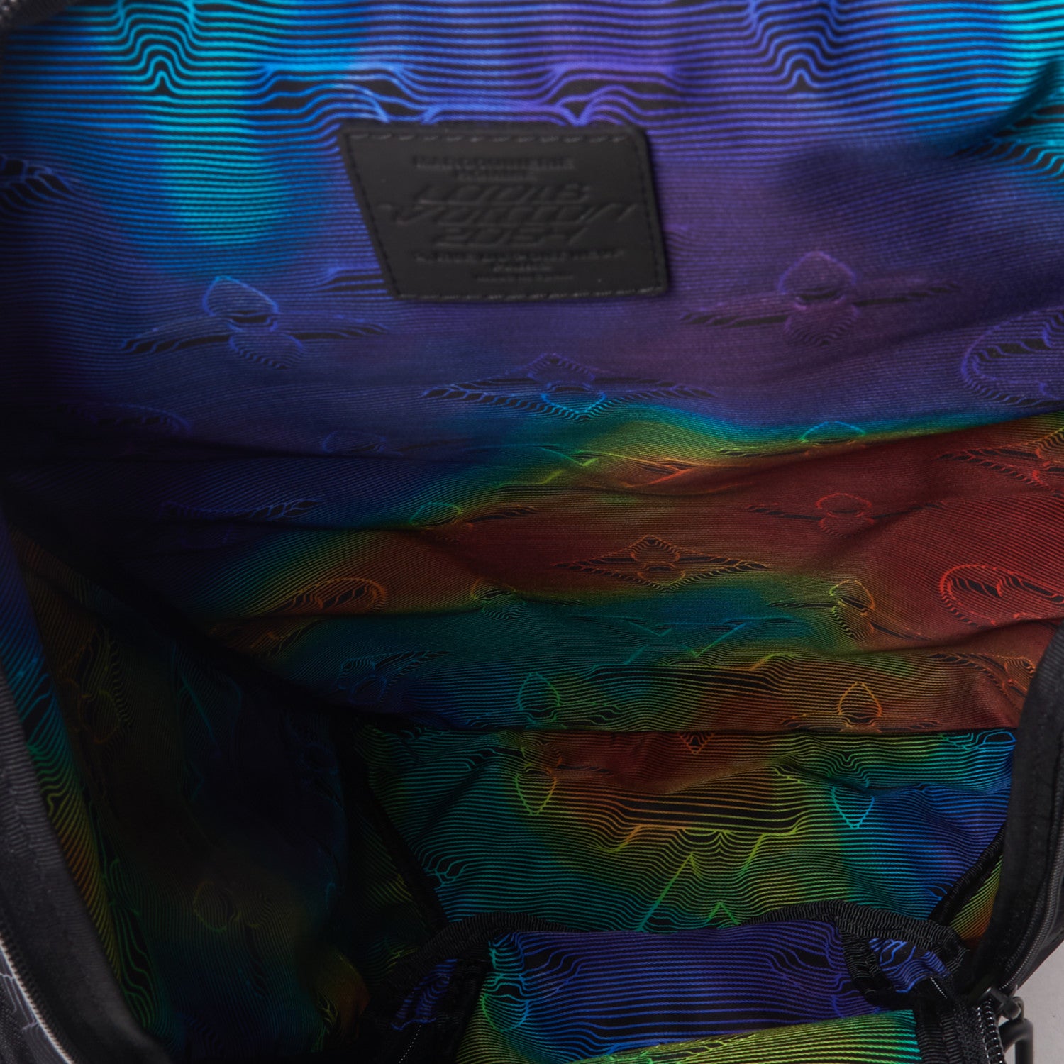 Louis Vuitton Monogram 3D 2054 Mountain Backpack Grey Black Rainbow 6 of 9