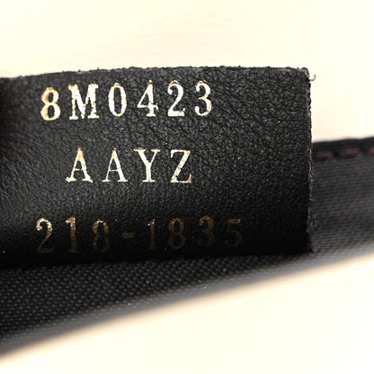 Fendi Vitello King Tamponato Logo Embossed Fold Over Card Holder Wallet Poudre 7 of 7