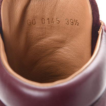 Louis Vuitton Calfskin Suede Postmark Wedge Sneakers 39.5 Bordeaux 8 of 8