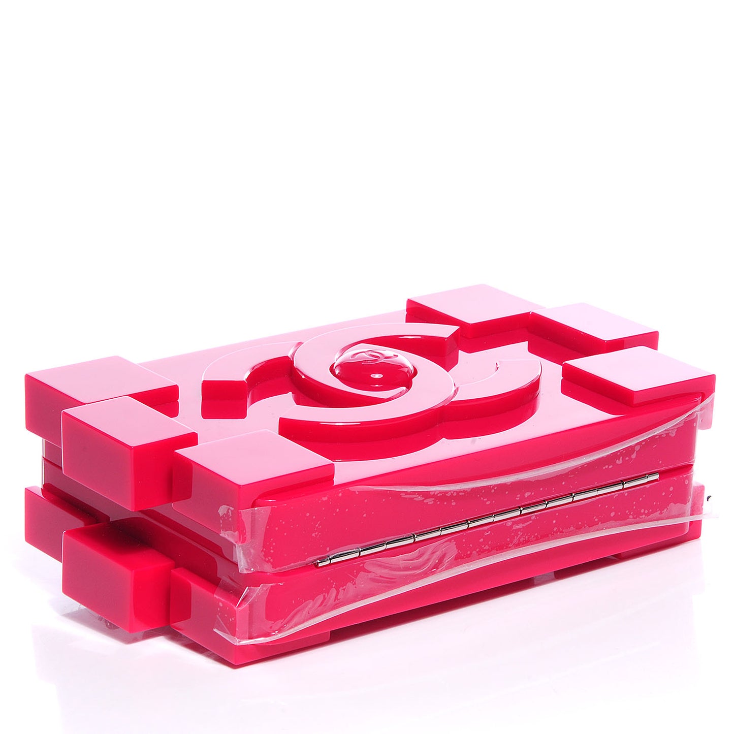 Plexiglass Boy Brick Lego Clutch Pink